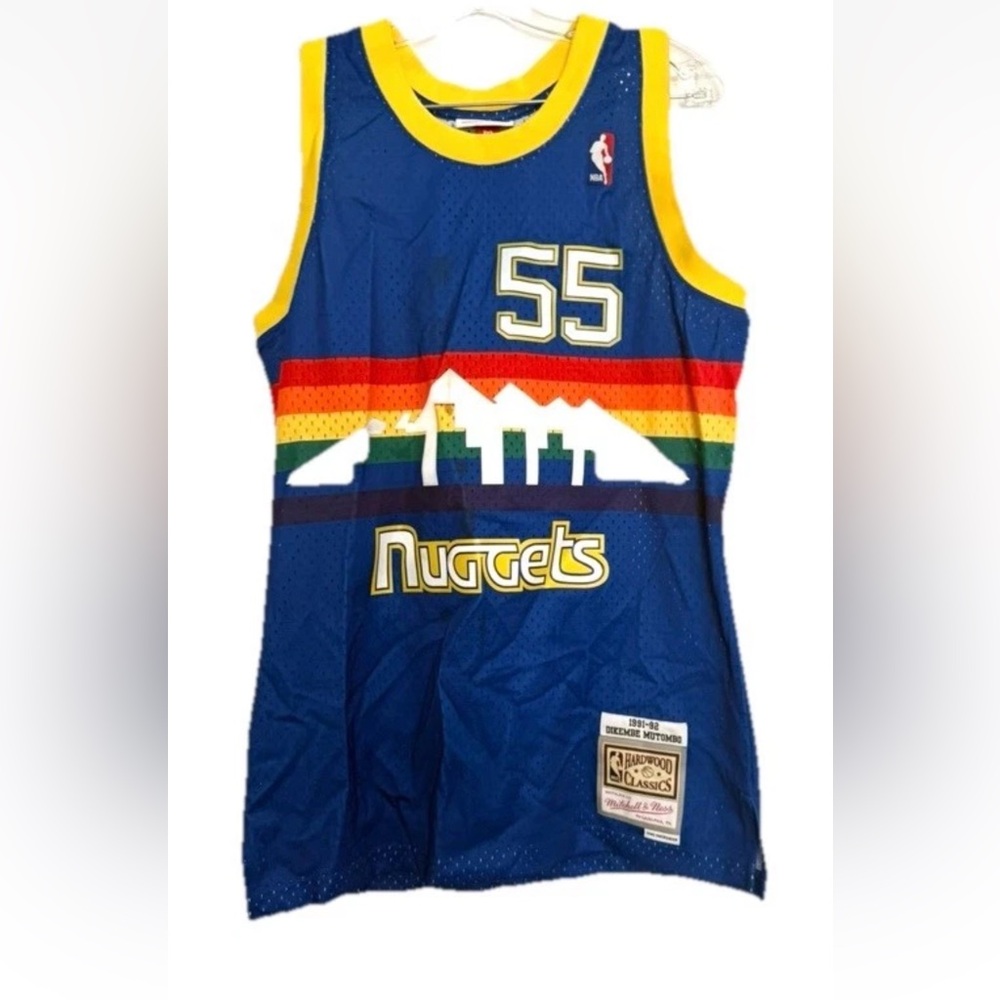 Dikembe Mutombo Royal Denver Nuggets 1991/92 Jersey Size M Men
